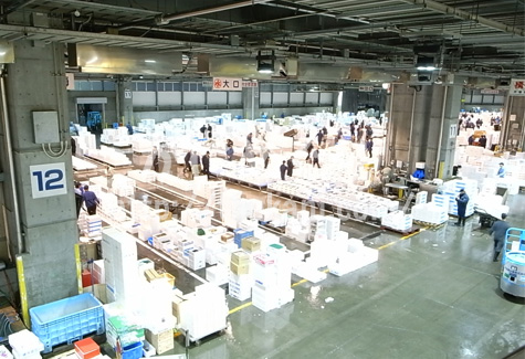 広い札幌市中央卸売市場